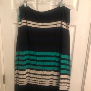 striped maxi skirt